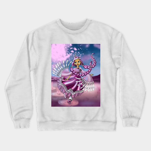 Native American Girl Crewneck Sweatshirt by treasured-gift